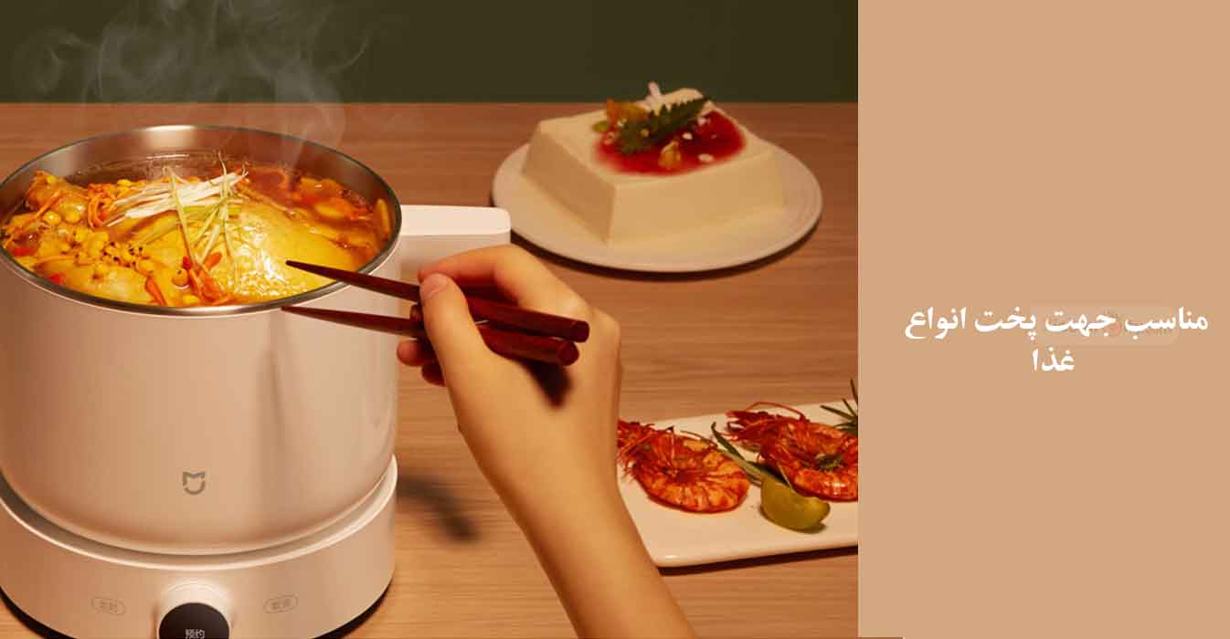 قابلمه چند منظوره برقی میجیا مناسب برای پخت انواع غذا
